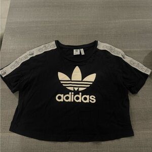Adidas Black Tee with Iconic Logo